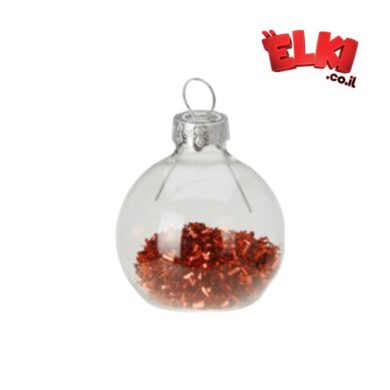 Christmas bubble with glitter