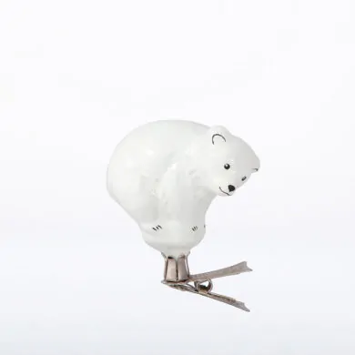 glass polar bear from the Yolochka company