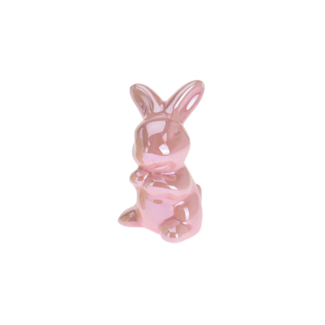 Розовый Новогодний Кролик Лапушка 7см