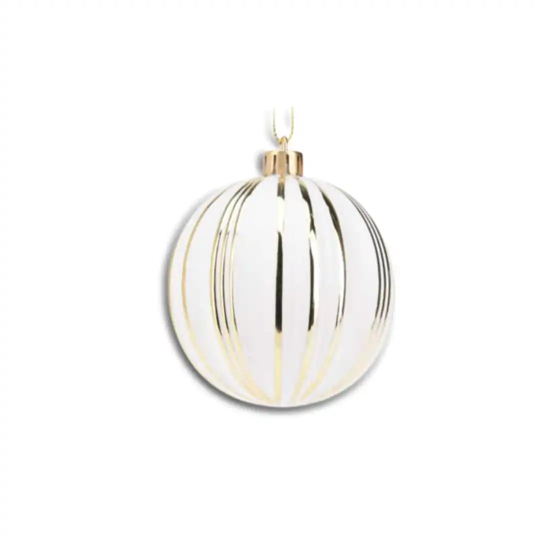 Пластмассовый шар Золотой Элеганс 8 см