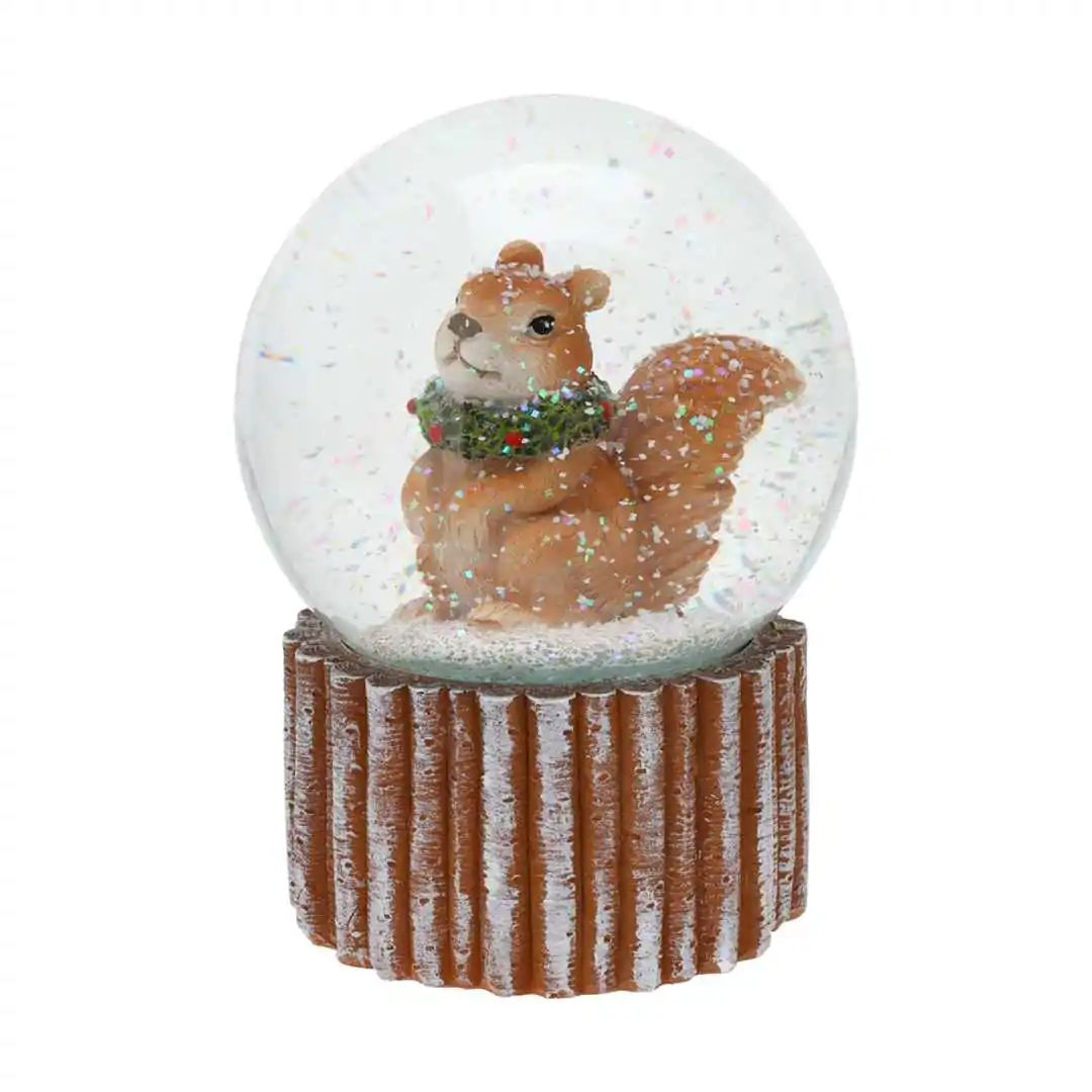 כדור שלג קסום עם סנאית יער 10 ס"מ