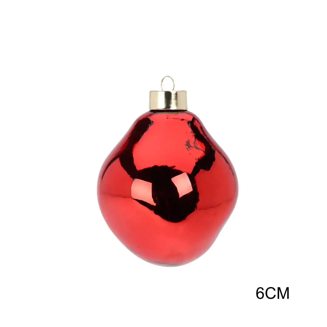 כדור זכוכית טיפת יין אדום 6 ס"מ