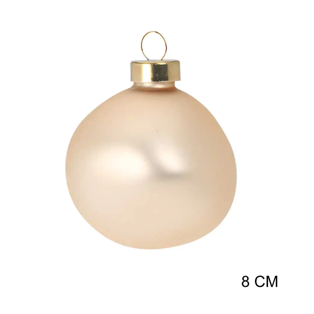 כדור זכוכית טיפת זהב 8 ס"מ