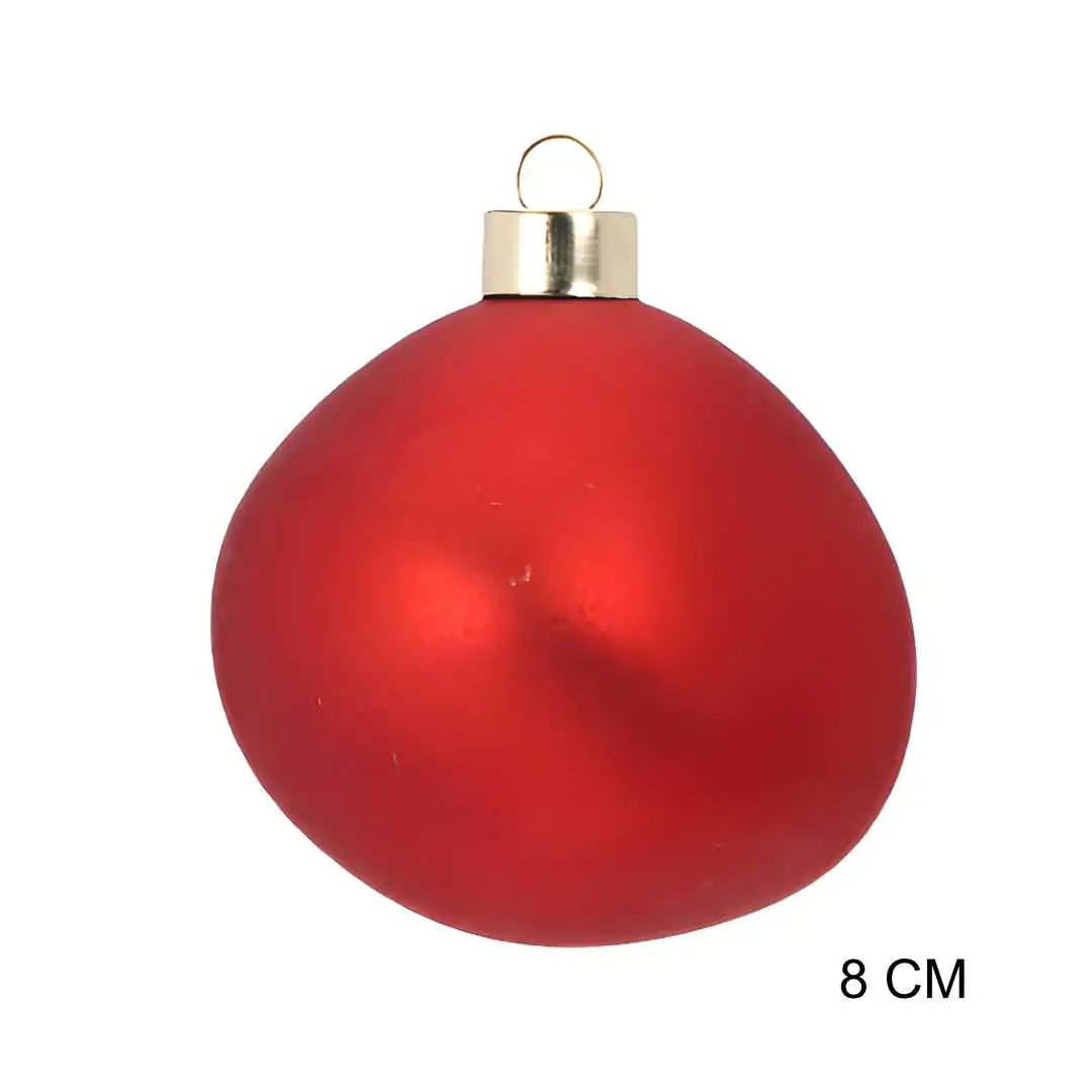 כדור זכוכית טיפת יין אדום-2 8 ס"מ