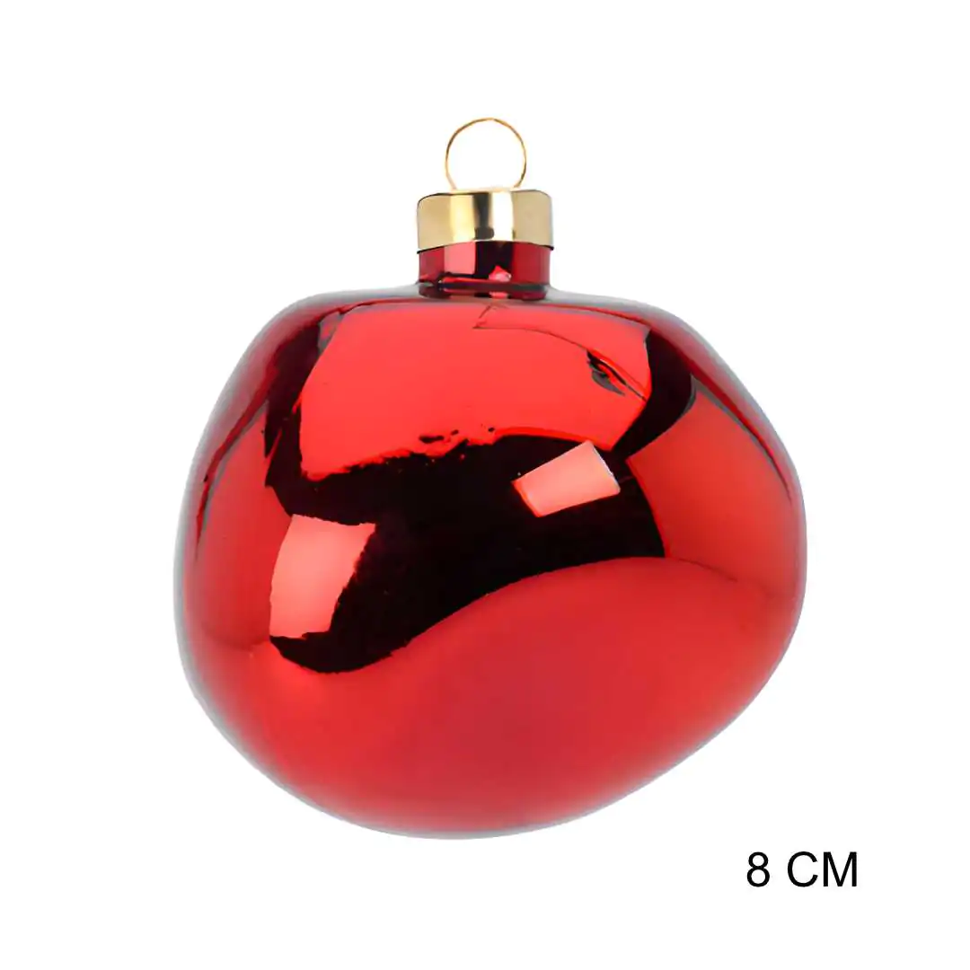 כדור זכוכית טיפת יין אדום-3 8 ס"מ