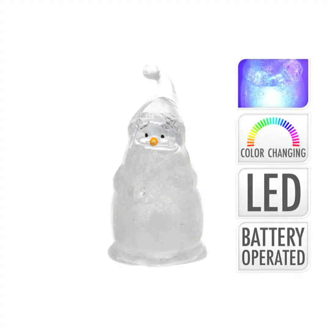 גמד קישוט לעץ אשוח עם תאורת לד מובנית 8.5 ס"מ