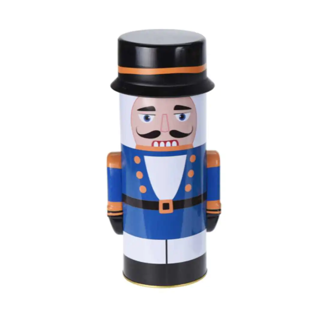 Новогодняя жестянная коробка Синий Солдат 24.5 см