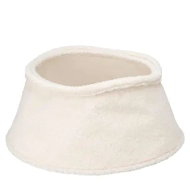 Белый Плюшевый Елочный Фартук 60 см