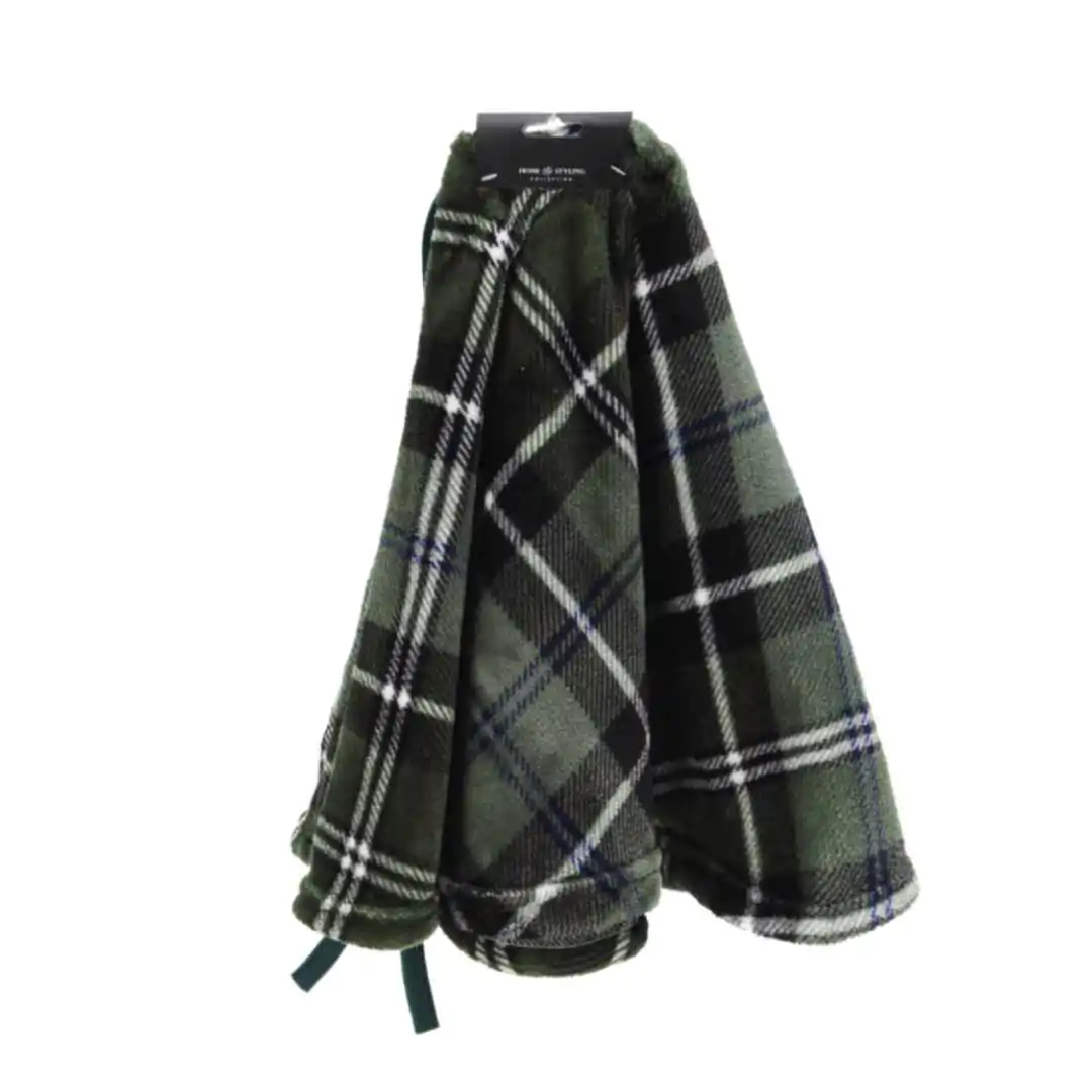 חצאית סקוטית ירוקה לעץ אשוח מעוצבת 90 ס"מ