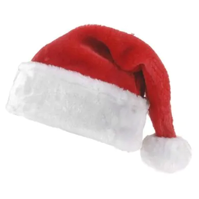Новогодний Плюшевый колпак с понпоном 40 см