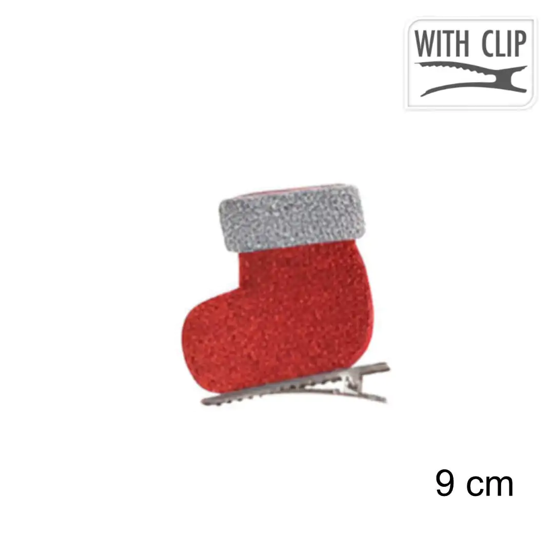 סיכת שיער מגף אדום 9 ס”מ