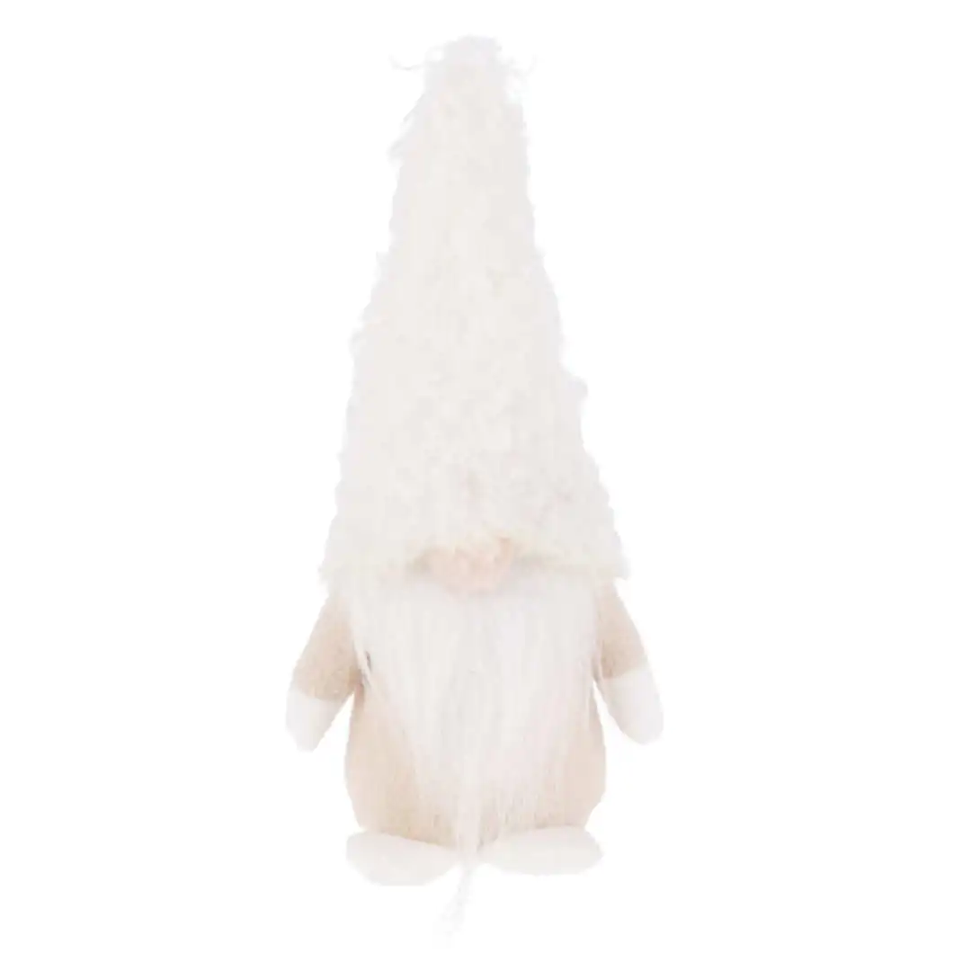 קישוט דקורטיבי גמד סבא קרם 22 ס"מ