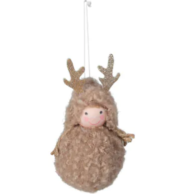 Украшение на ёлку из меха Люси 13 см