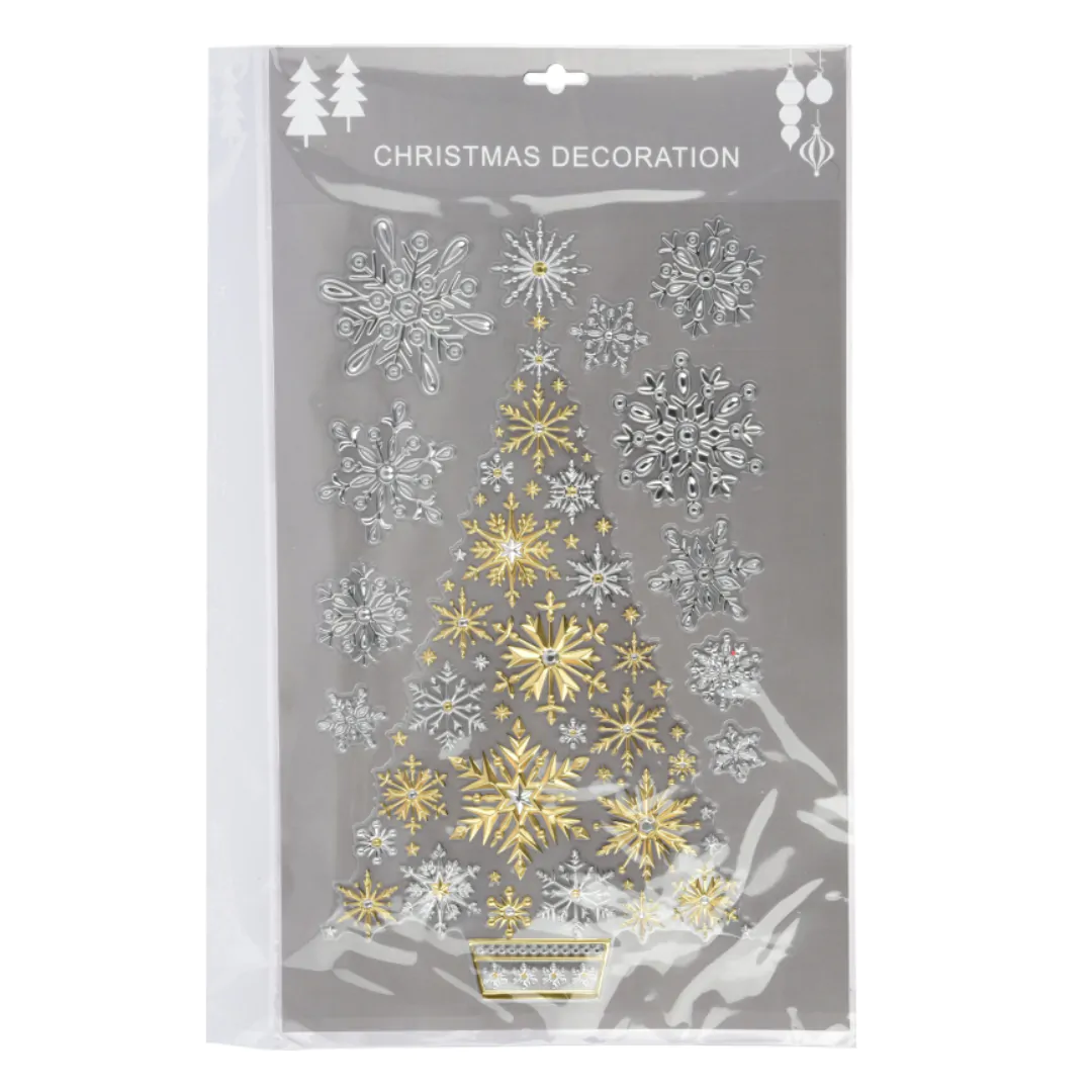 Новогодние наклейки на окно 29x41 см