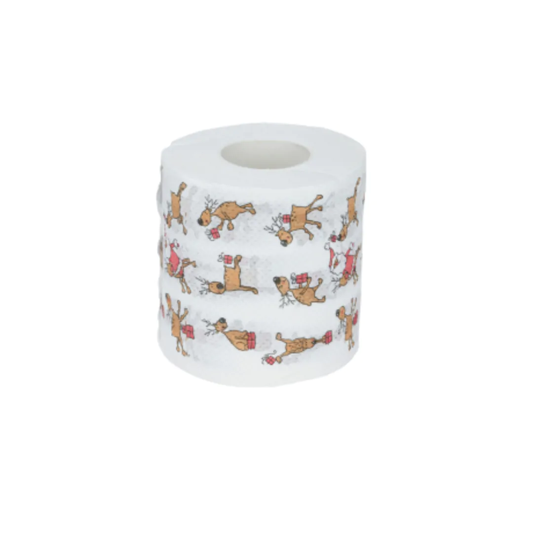 Новогодняя Туалетная Бумага Олени 30 м