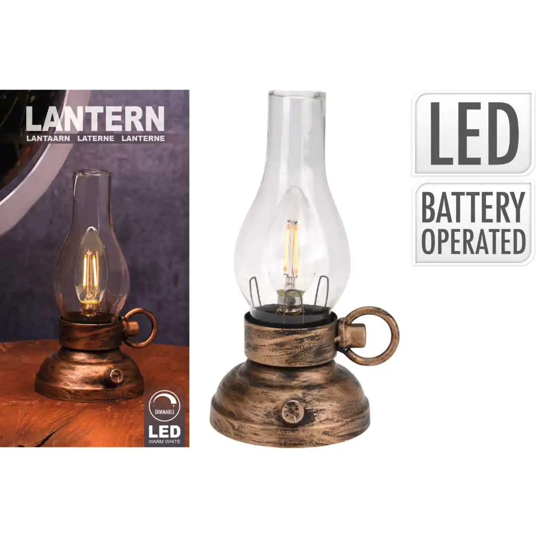 מנורת רטרו דקורטיבית עם לד מובנה 20 ס"מ