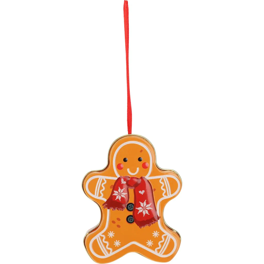 ג'ינג'ר איש מתכת (קופסה), כתום עם צעיף אדום, 10 ס"מ