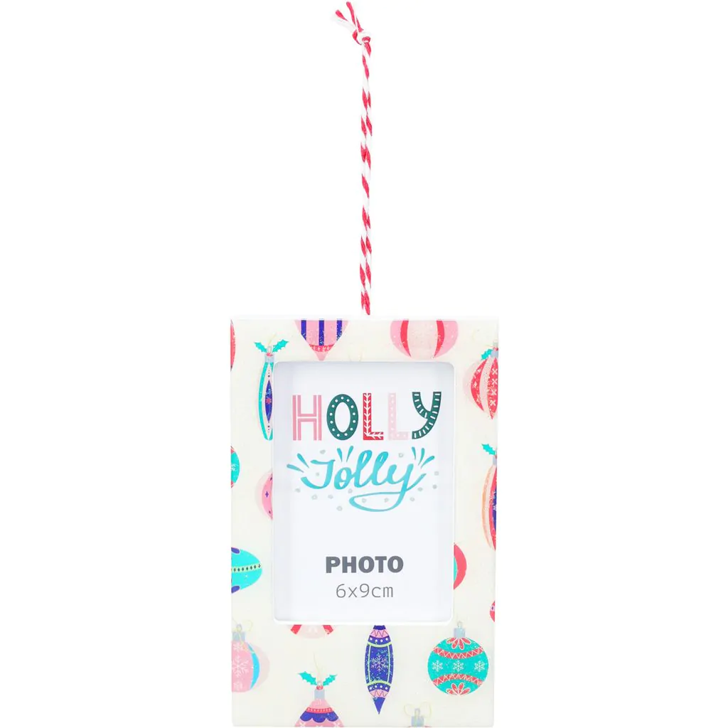 ⁦מסגרת תמונה תלויה עם הדפס חג השנה החדשה, 8X12 ס"מ⁩ – תמונה ⁦2⁩