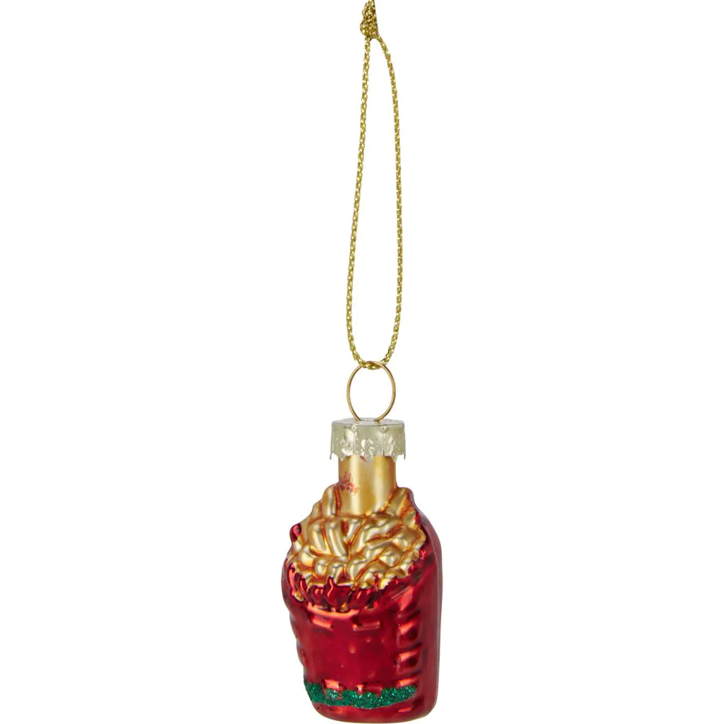 Набор ёлочных украшений "Еда" стеклянные, набор из 6 шт., 5 см — изображение 4