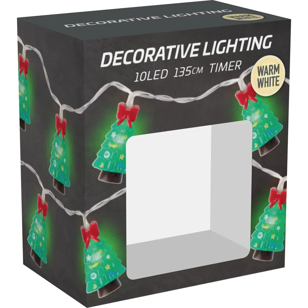 Гирлянда с LED-подсветкой, пластиковая, с фигурками Санты, 135 см — изображение 6