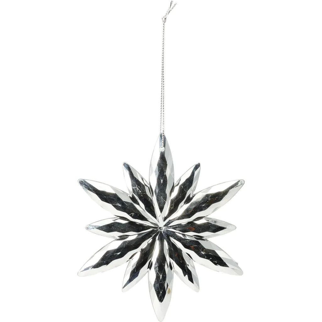 ⁦תליון מראה פתית שלג, כסף, 11 ס"מ.⁩ – תמונה ⁦3⁩