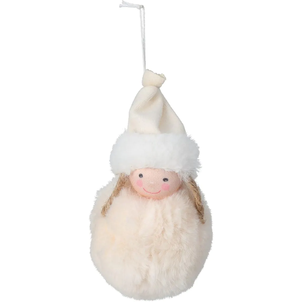 Подвесное украшение «Девочка в шапке» помпон, 13 см — изображение 2