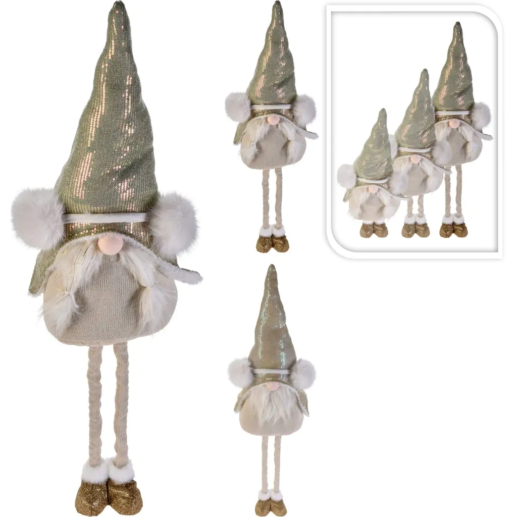 גמד בכובע זהב עם רגליים טלסקופיות, 93 ס"מ