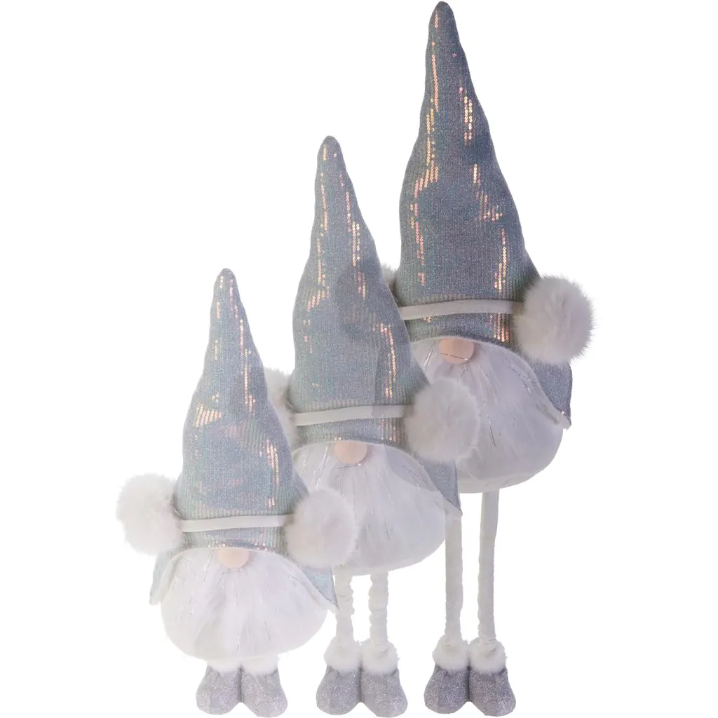 גמד בכובע כסף עם רגליים טלסקופיות, 93 ס"מ – תמונה 2