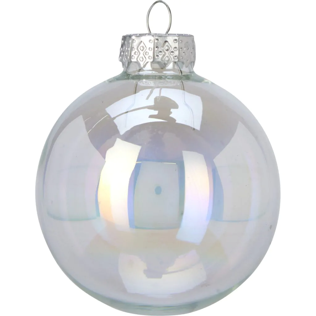 Набор ёлочных стеклянных шаров, 16 шт., перламутровые радужные, 3.5 см — изображение 2