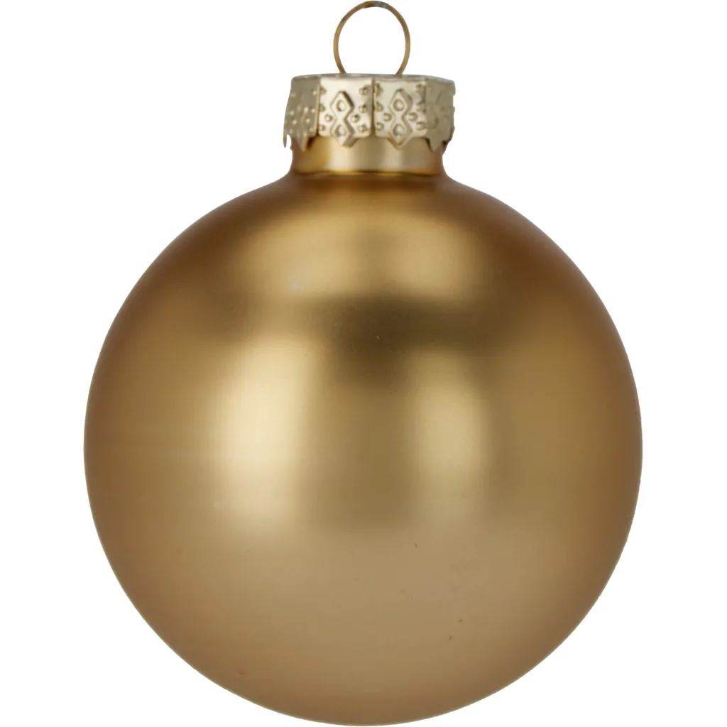 Набор ёлочных стеклянных шаров, 16 шт., золотой, 5 см — изображение 3
