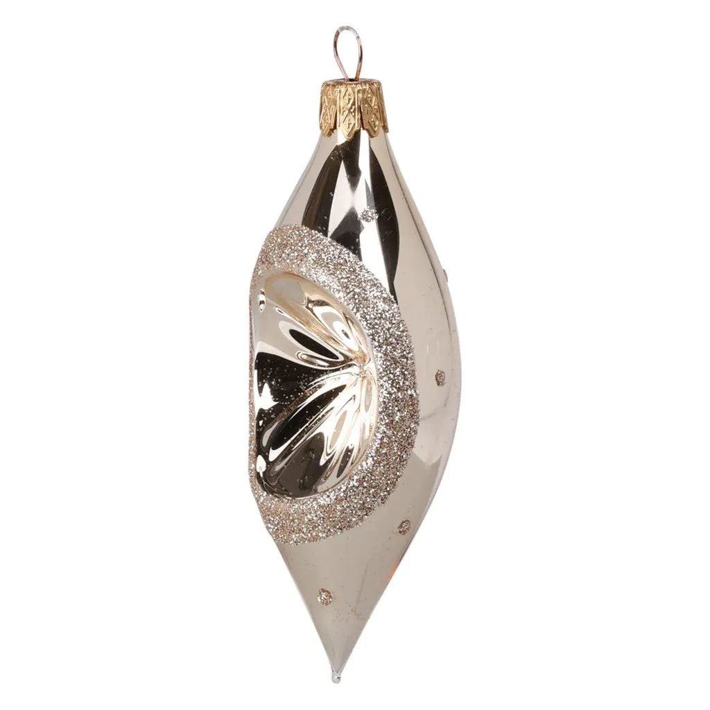 קרח זכוכית "פנס", זהב, 8 ס"מ