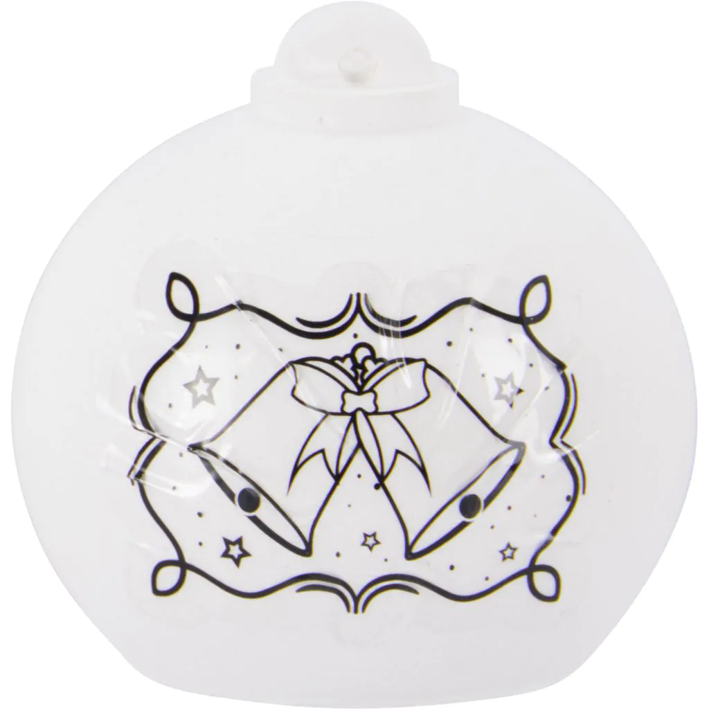 Набор для росписи ёлочного шара, пластик, с рисунком, 7 см — изображение 6