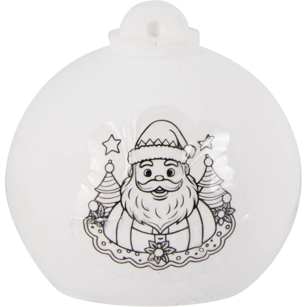 Набор для росписи ёлочного шара, пластик, с рисунком, 7 см — изображение 3