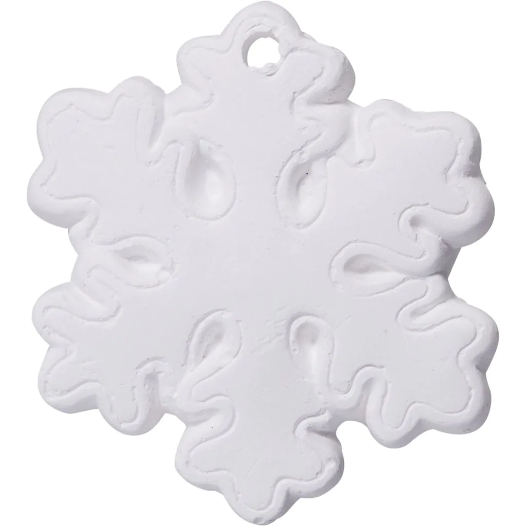 Набор для творчества из 8 новогодних подвесных фигурок из гипса с красками — изображение 8