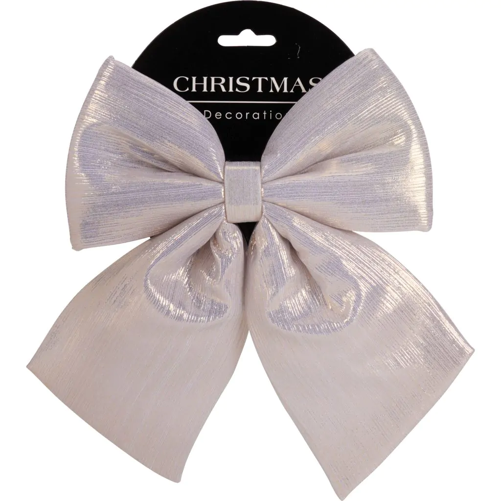 Бант тканевый, шампань, 23 см