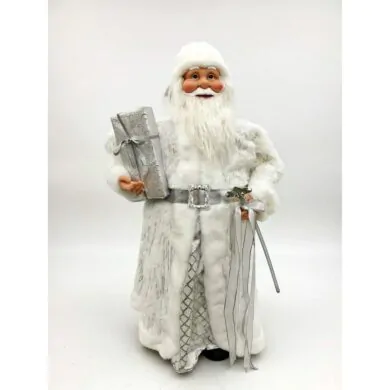 Дед Мороз с подарком и посохом, 90 см