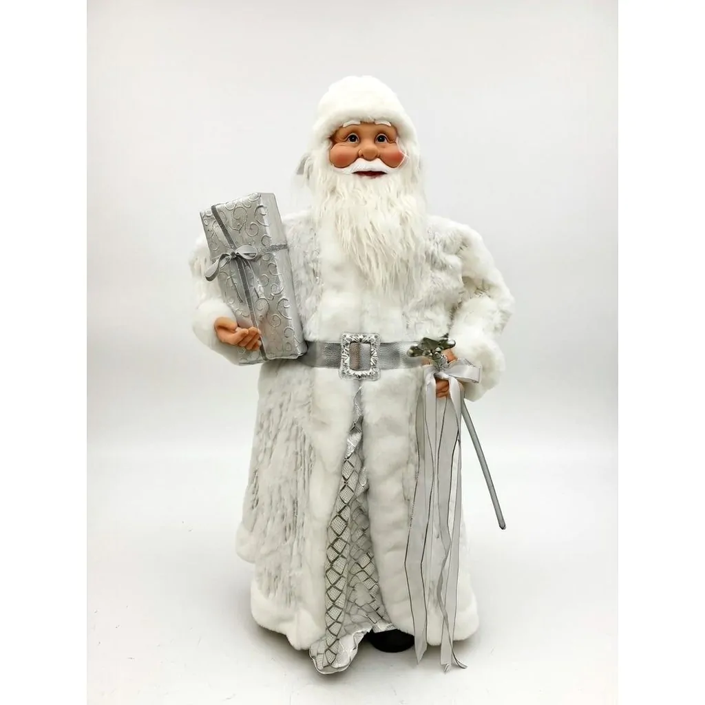 Дед Мороз с подарком и посохом, 90 см