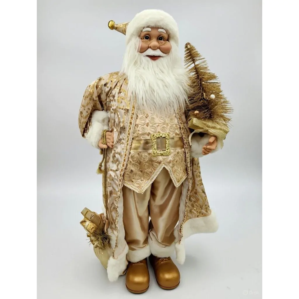 Санта Клаус елкой и мешком, 90 см